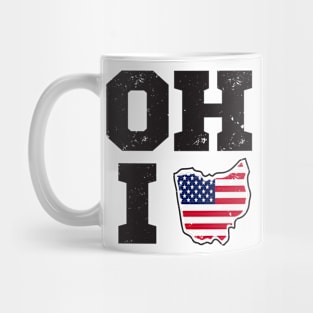 Ohio USA State Of Flag Mug